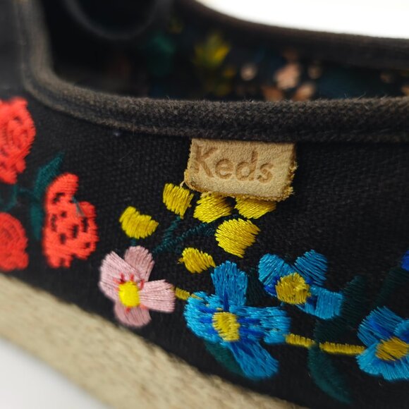 Keds x Rifle Paper Co. Women's Embroidered Canvas Platform Sneakers - Picture 6 of 9